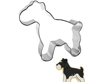 Schnauzer Airedale Dog 4.5'' Cookie Cutter | Metal Pet Animal Treats Bakery