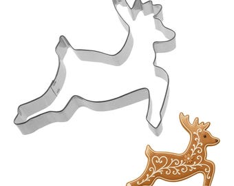 Reindeer Deer Christmas 5'' Cookie Cutter Metal | Cookie Cutters