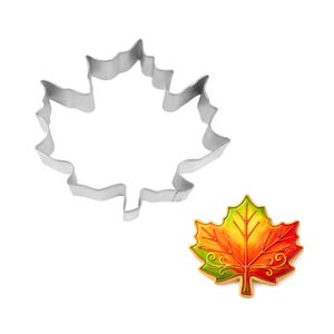 Maple Leaf 5'' Cookie Cutter Fall Leaves Halloween Autumn Thanksgiving
