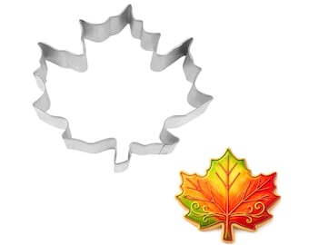 Maple Leaf 5'' Cookie Cutter Fall Leaves Halloween Autumn Thanksgiving