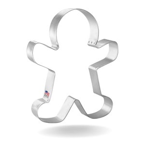 Large Gingerbread Boy Man 5.75&#39;&#39; Cookie Cutter Christmas Metal | Cookie Cutters