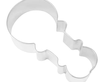 Baby Rattle Cookie Cutter 4'' Metal | Baby Shower | Birthday Party | Cookie Cutters