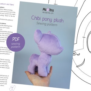 Chibi Pony Plush sewing pattern image 5