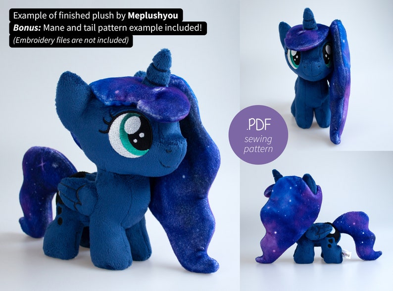 Chibi Pony Plush sewing pattern image 3