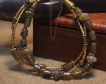 Item #2-9 - Beaded Bracelets - Labradorite