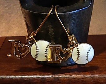 Item #36-13 - Softball - Earrings