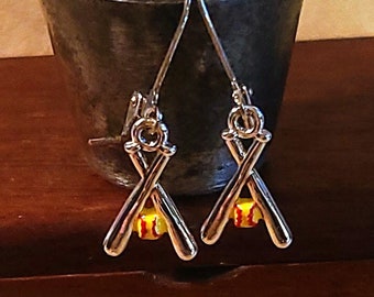 Item #36-3 - Softball - Earrings