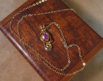 Item #7-11 - Gold Filled Necklace - Birthstone October