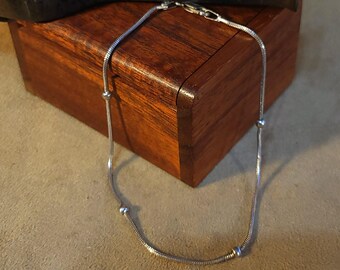 Item #13-1 - Anklet - Sterling Silver
