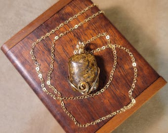 Item #7-39 - Gold Filled Necklace - Bronzite