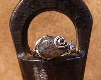 Item #10-20 - Adjustable Sterling Silver Rings - Labradorite