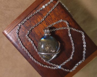 Item #8-1 - Sterling Silver Necklace - Labradorite