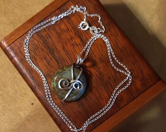 Item #8-10 - Sterling Silver Necklace - Turquoise (MM)