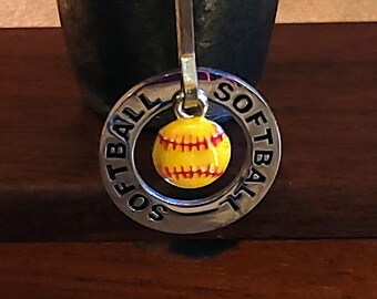 Item #38-4 - Softball - Zipper Pull