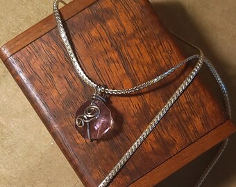 Item #8-13 - Sterling Silver Necklace - Crystal