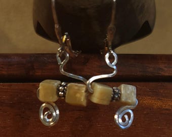 Item #6-47 - Sterling Silver Earrings - JasperBeads