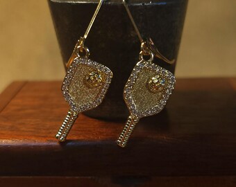 Item #41-41 - Pickleball Jewelry - Dicosmetic Cubic Zirconia Earrings