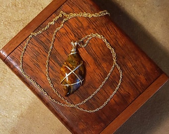 Item #7-14 - Gold Filled Necklace - Pietersite
