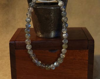 Item #15-27 -  Layering  Bracelets - Labradorite with detachable clasps
