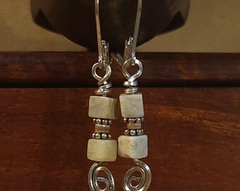 Item #6-53 - Sterling Silver Earrings - JasperBeads