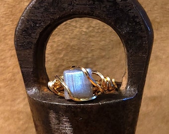 Item #10-8 - Adjustable Gold Filled Rings - Labradorite