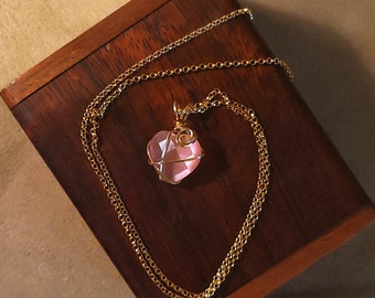Item #7-39 - Gold Filled Necklace - Cat's Eye
