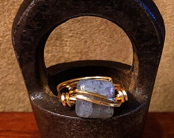 Item #10-28 - Adjustable Gold Filled Rings - Labradorite