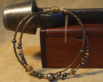 Item #1-9 - Freshwater Pearls  - Bracelet