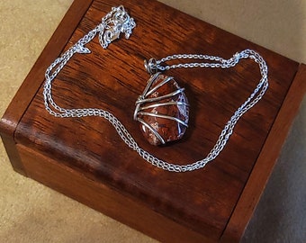 Item #8-2 - Sterling Silver Necklace - Jasper