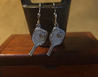 Item #41-40 - Pickleball Jewelry - Dicosmetic Cubic Zirconia Earrings