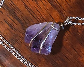 Item #8-15 - Sterling Silver Necklace - Amethyst