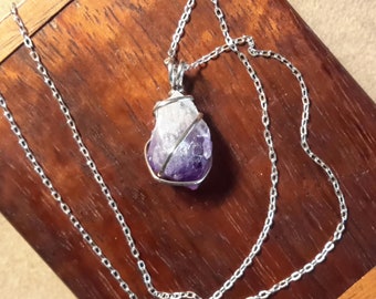 Item #8-9 - Sterling Silver Necklace - Amethyst