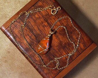 Item #7-33 - Gold Filled Necklace - Carnelian