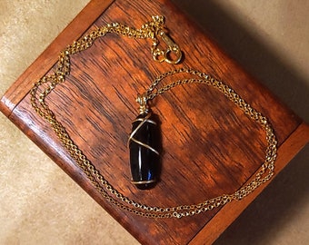 Item #7-22 - Gold Filled Necklace -Black Onyx