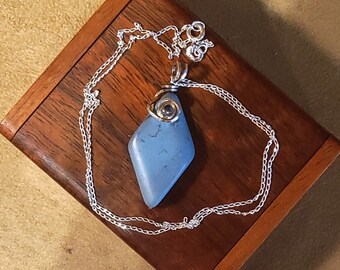 Item #8-27 - Sterling Silver Necklace - Turquoise (MM)