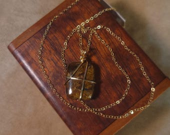 Item #7-27 - Gold Filled Necklace - Bronzite