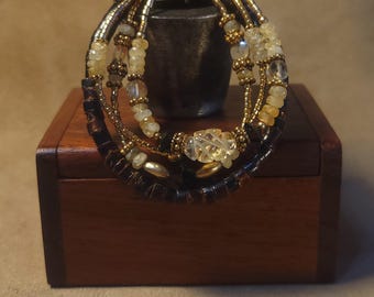 Item #15-6 -  Layering  Bracelets - Citrine Beads with detachable clasps