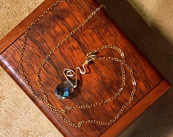 Item #7-17 - Gold Filled Necklace - Crystal