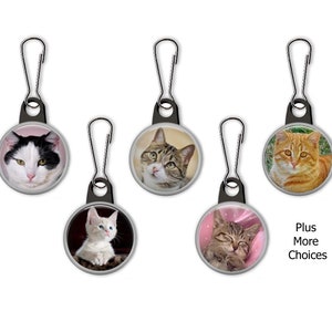 Cat Breed Faces Zipper Pull Charms - 211