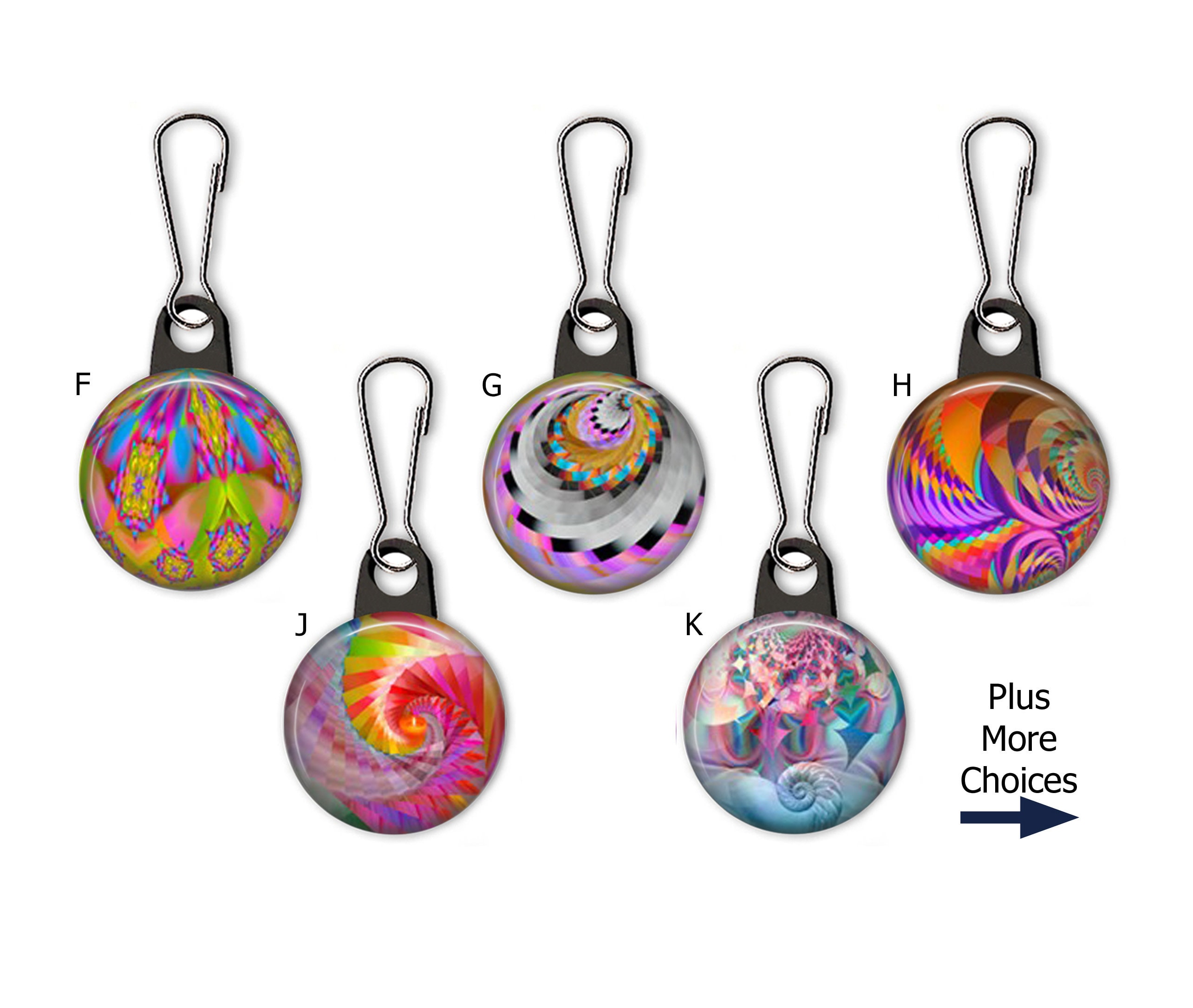 Magic Marbles - Fractal Swirl Spiral Round Colorful Marbles - Zipper ...