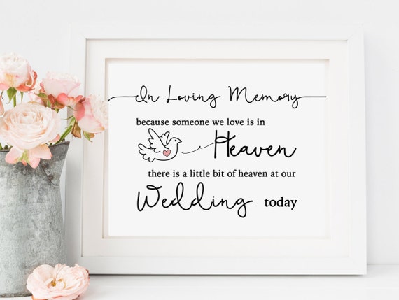 In Loving Memory Sign Wedding Memorial Sign Wedding Signs Etsy In Loving Memory Sign Wedding Memorial Sign Wedding Signs Etsy