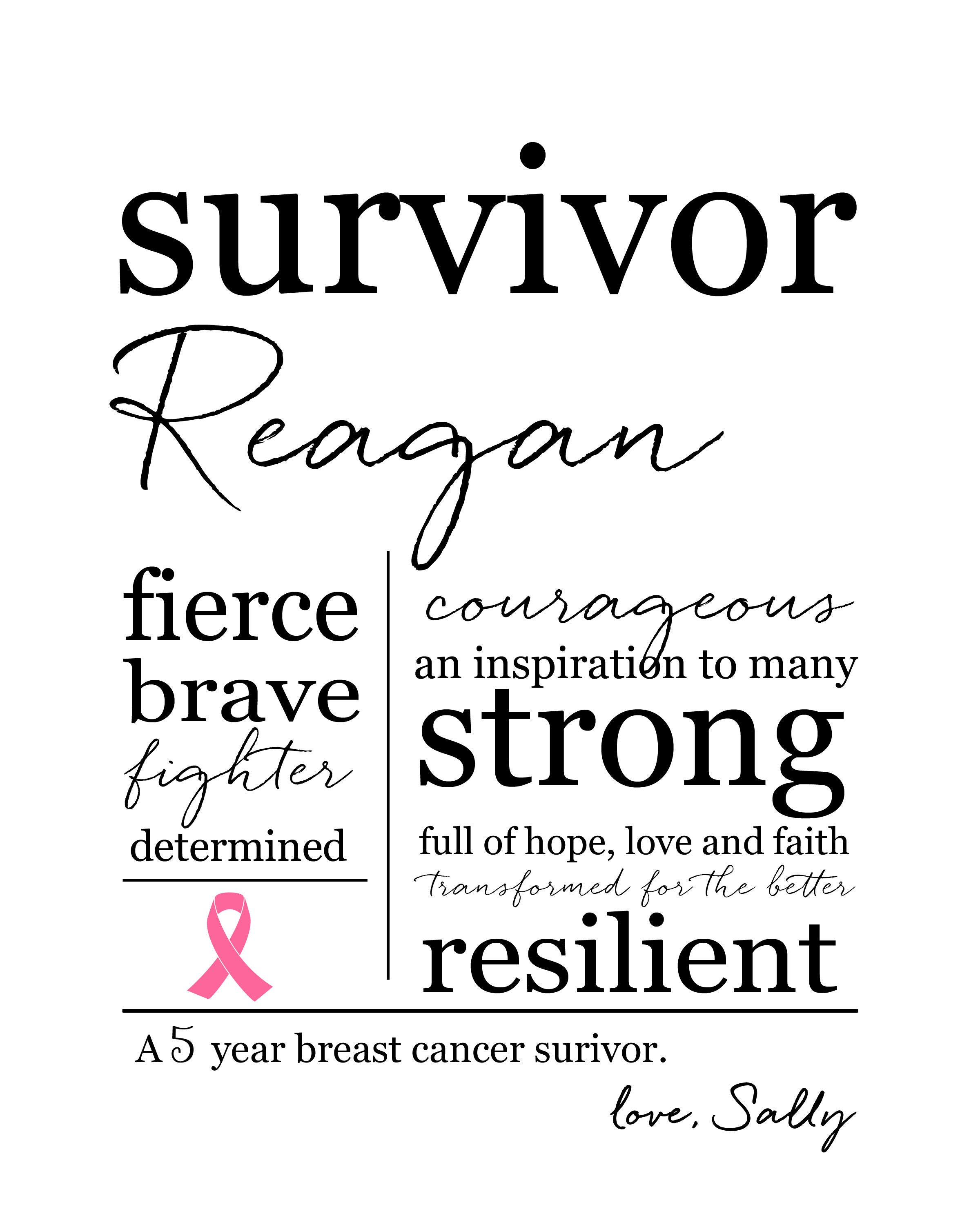 Personalized survivor printable survivor definition print Etsy