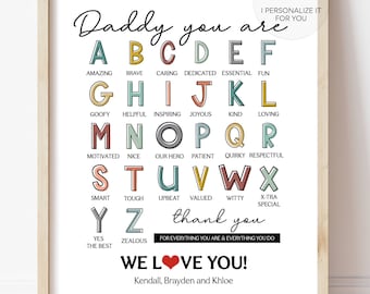 Father's day gift - Father's day present - personalized printable - dad print - daddy - grandpa printable - Happy Father's day