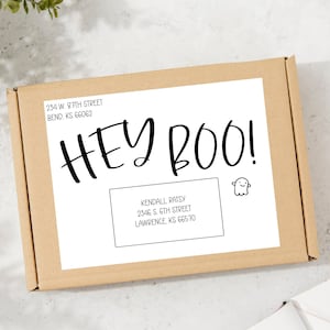 HEY BOO Care Package Label Instant Download