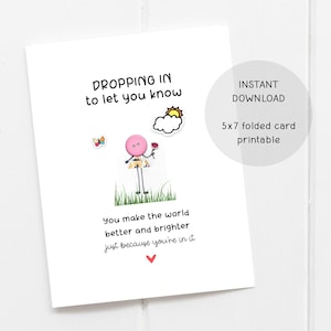 Juste parce que vous êtes incroyable, carte de voeux, carte à boutons, vous rendez le monde meilleur, en pensant à votre carte, collez les gens