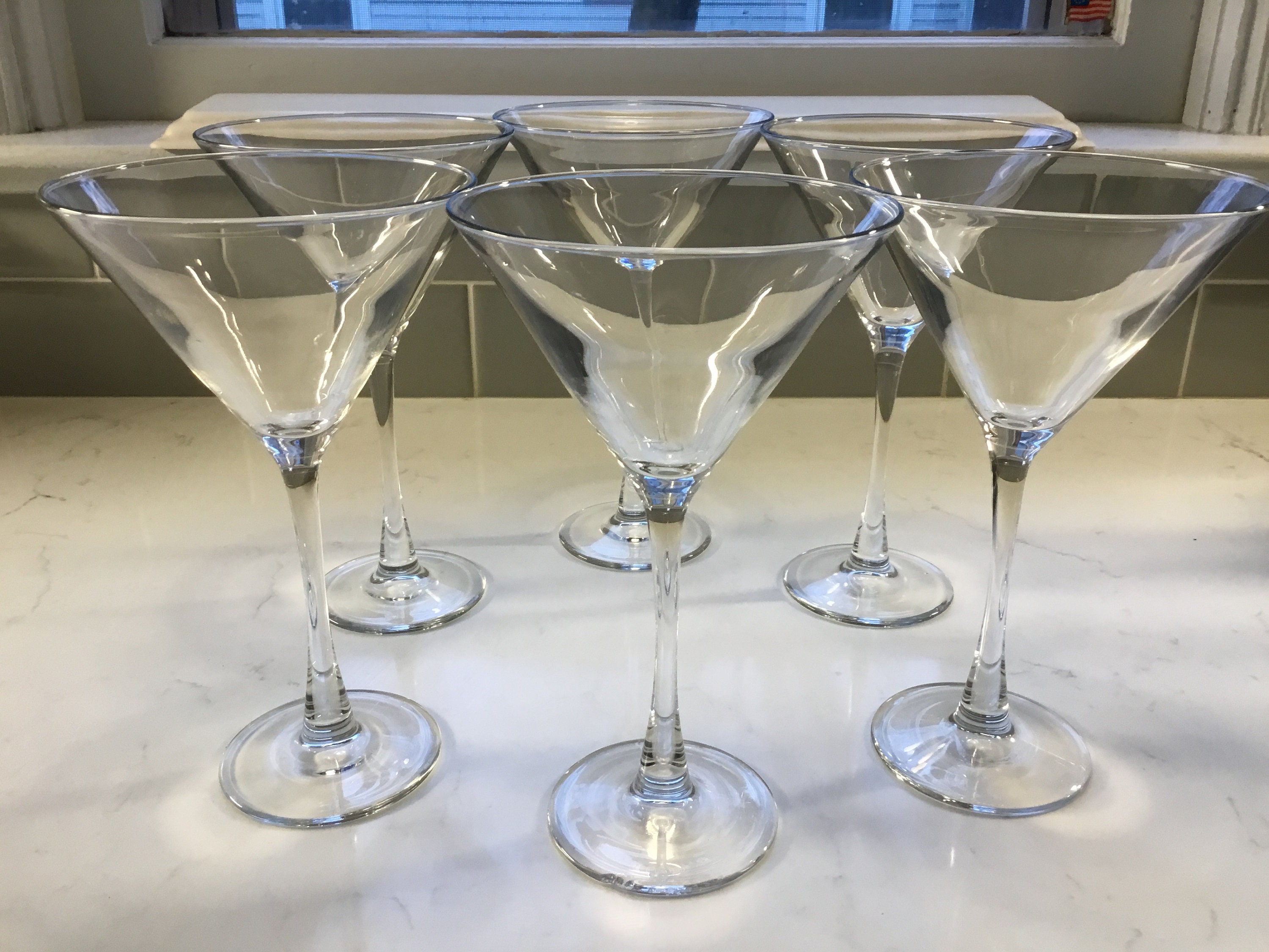 Vintage Etched Cocktail - Hot Toddy Glasses, Set of 6, Mixologist Craft  Cocktail Glasses, Summer Cocktail ~ Mocktail Glasses