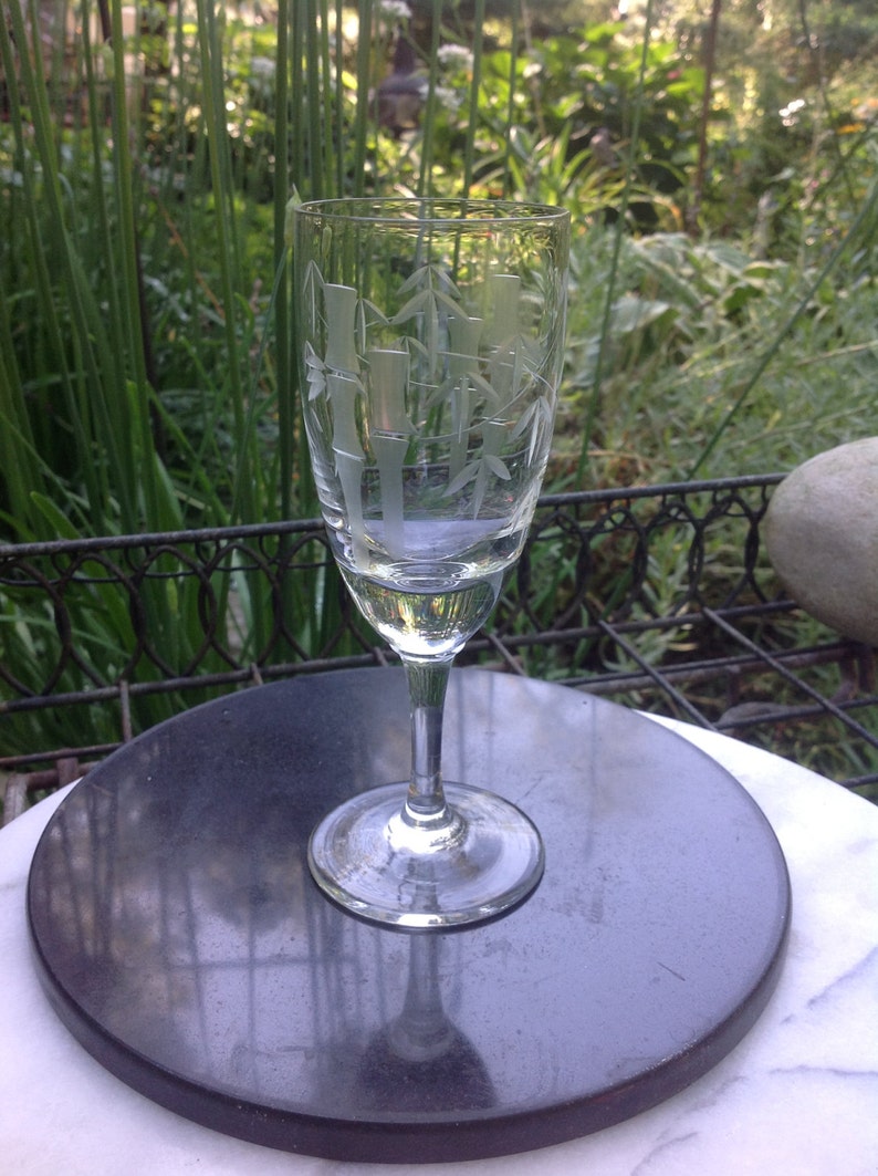 Vintage Crystal Barware Noritake Bamboo Set of 5 Antique Etsy