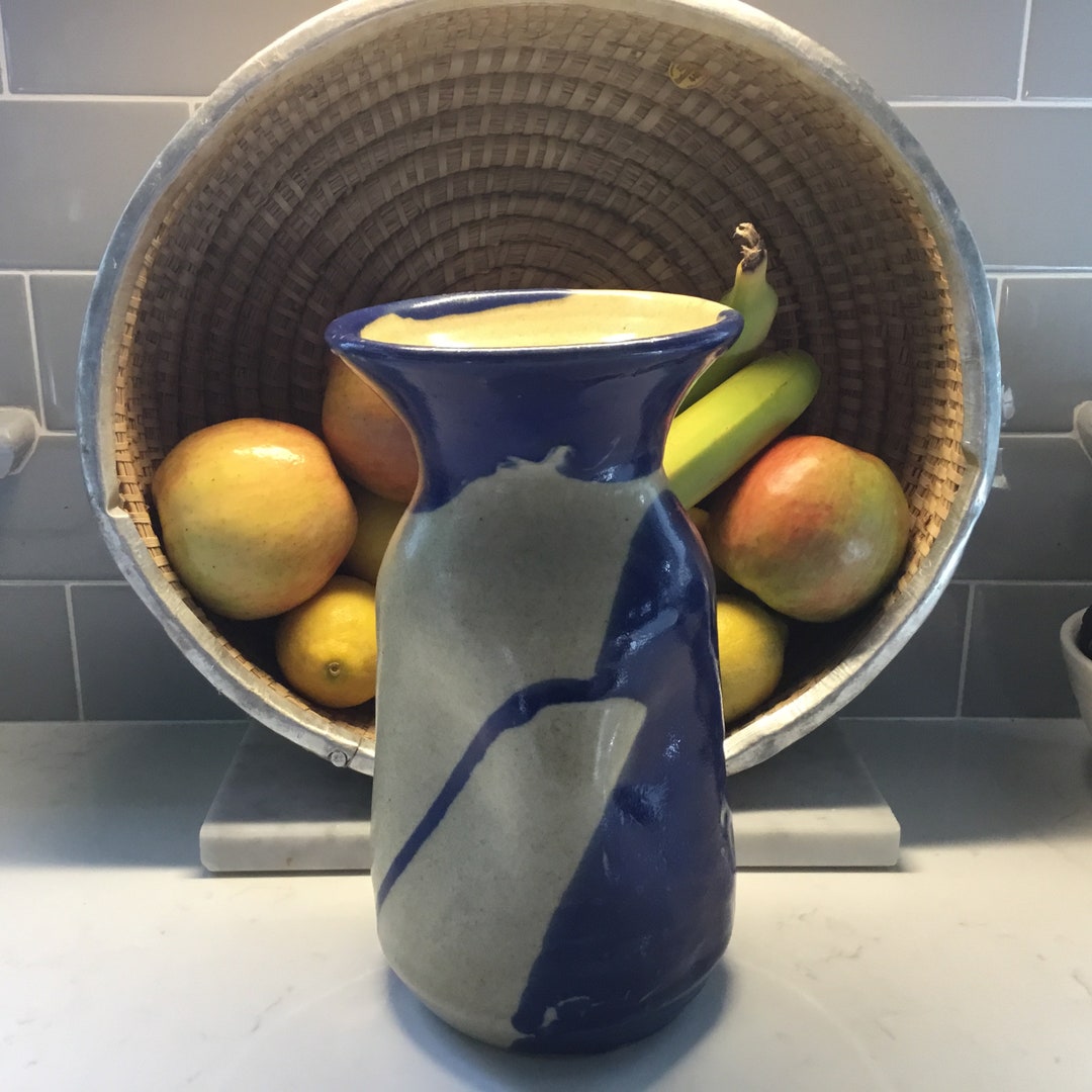 Vintage Hand Thrown Pottery Vase - Vintage Flower Vase - Ceramic Vase ...