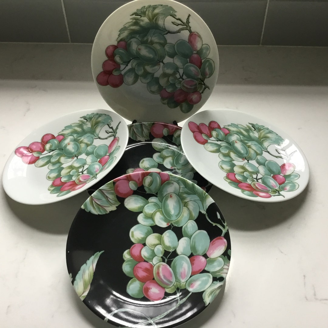 Vintage Limoges Plates - Philippe Deshoulieres - Vendanges
