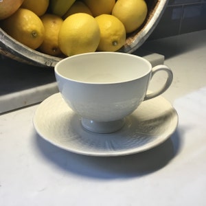 Vintage Wedgwood Willow Weave Teacup and Saucer - Antique Wedgwood - Vintage Wedgwood - Cup and Saucer - Cofffee Cup and Saucer